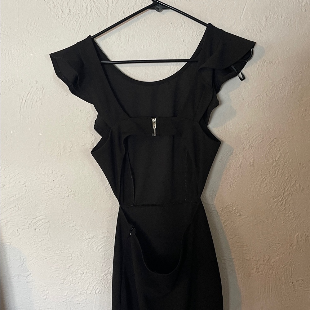 Petal & Pup High Lo Midi Black Dress - Picture 10 of 11